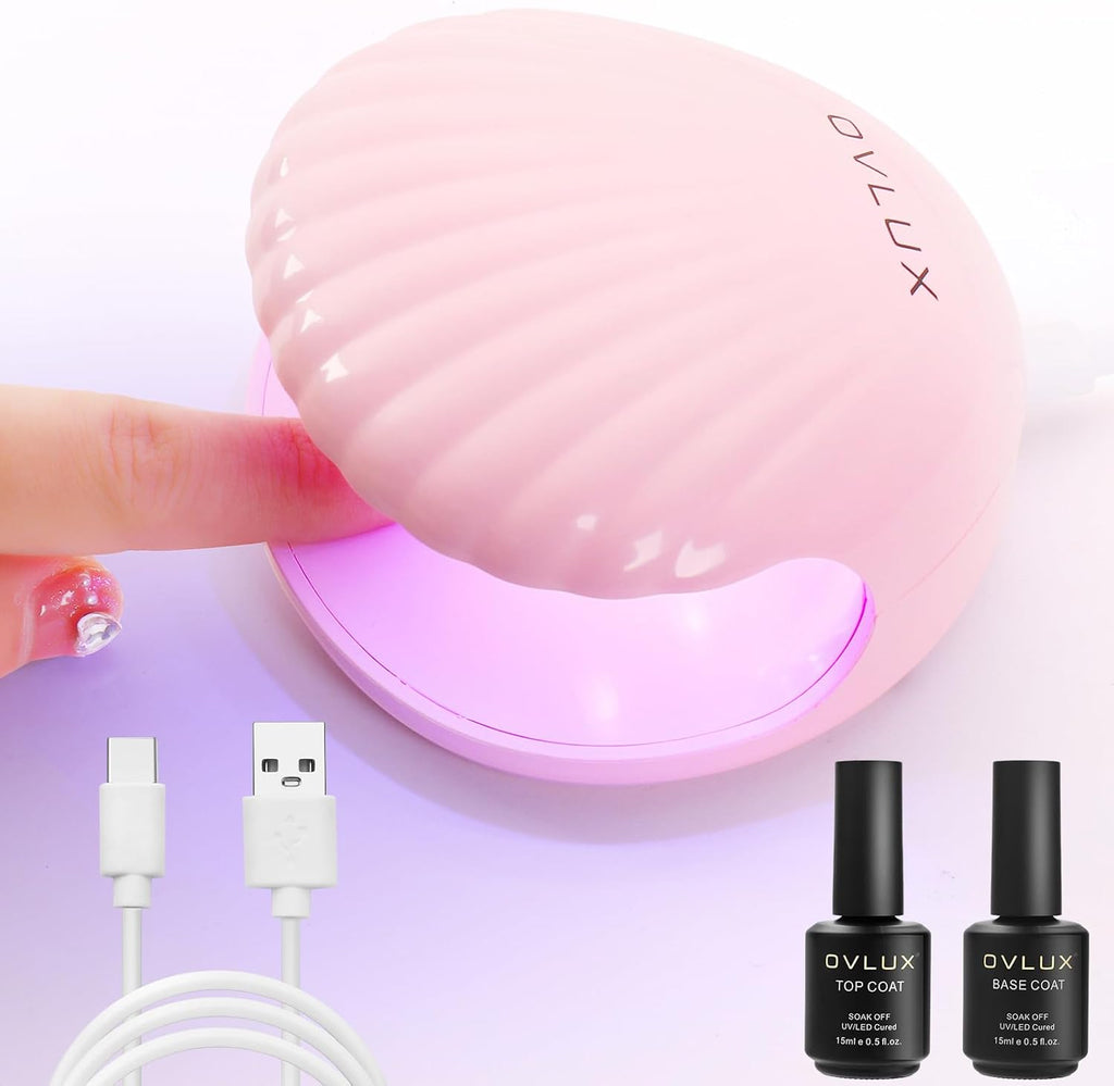 UV LED Nail Lamp - Top Coat and Base Coat Set