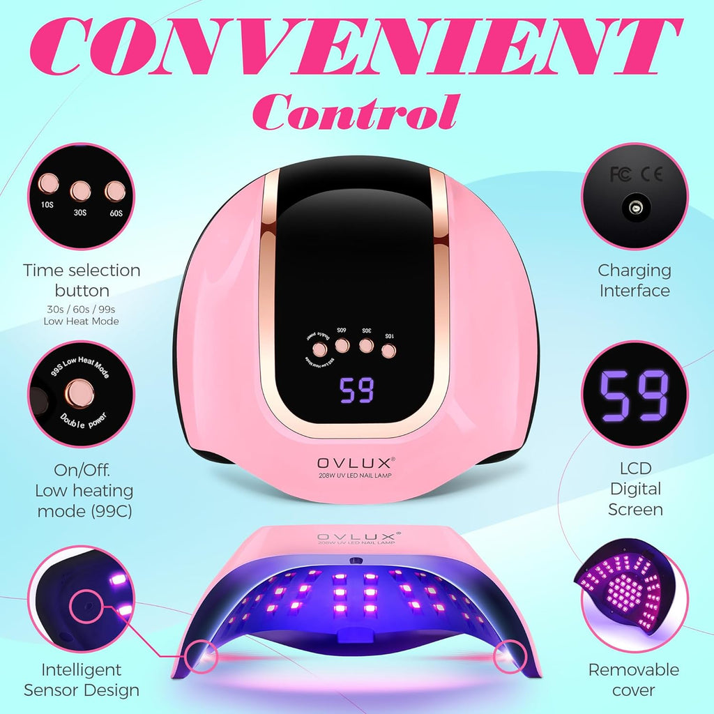 UV Light for Nails - 208W - PINK