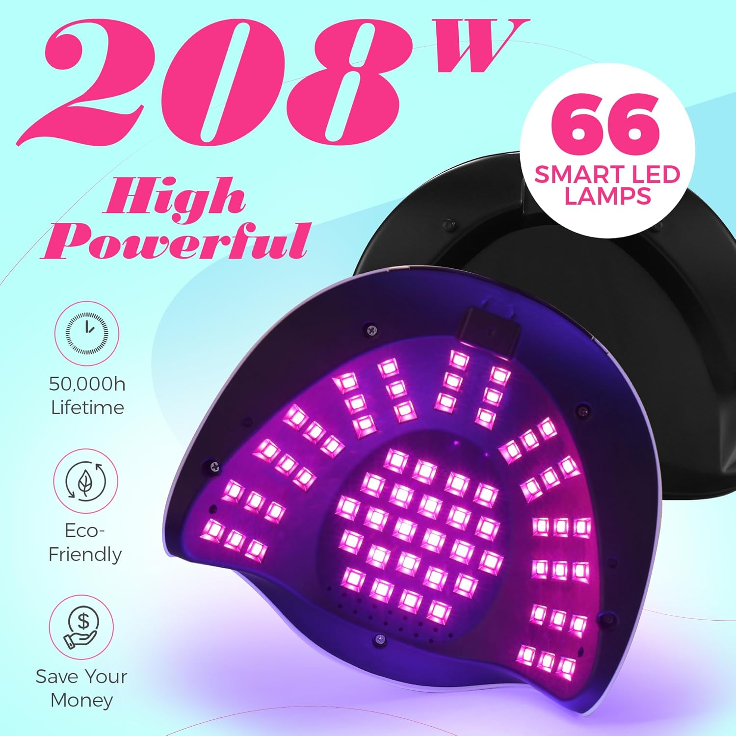 UV Light for Nails - 208W - PINK