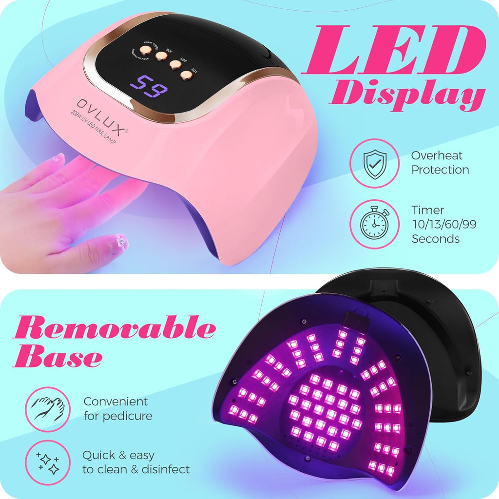 UV Light for Nails - 208W - PINK