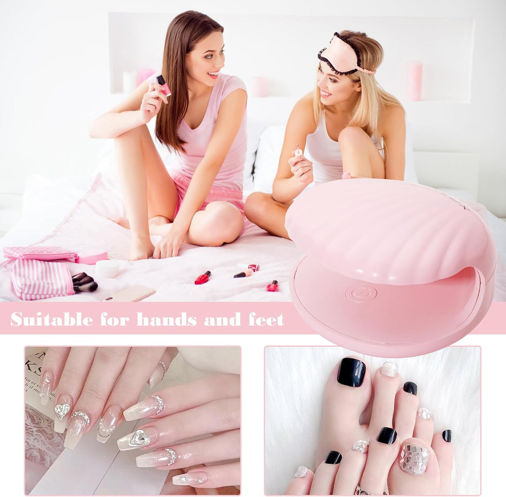 UV LED Nail Lamp - Top Coat and Base Coat Set