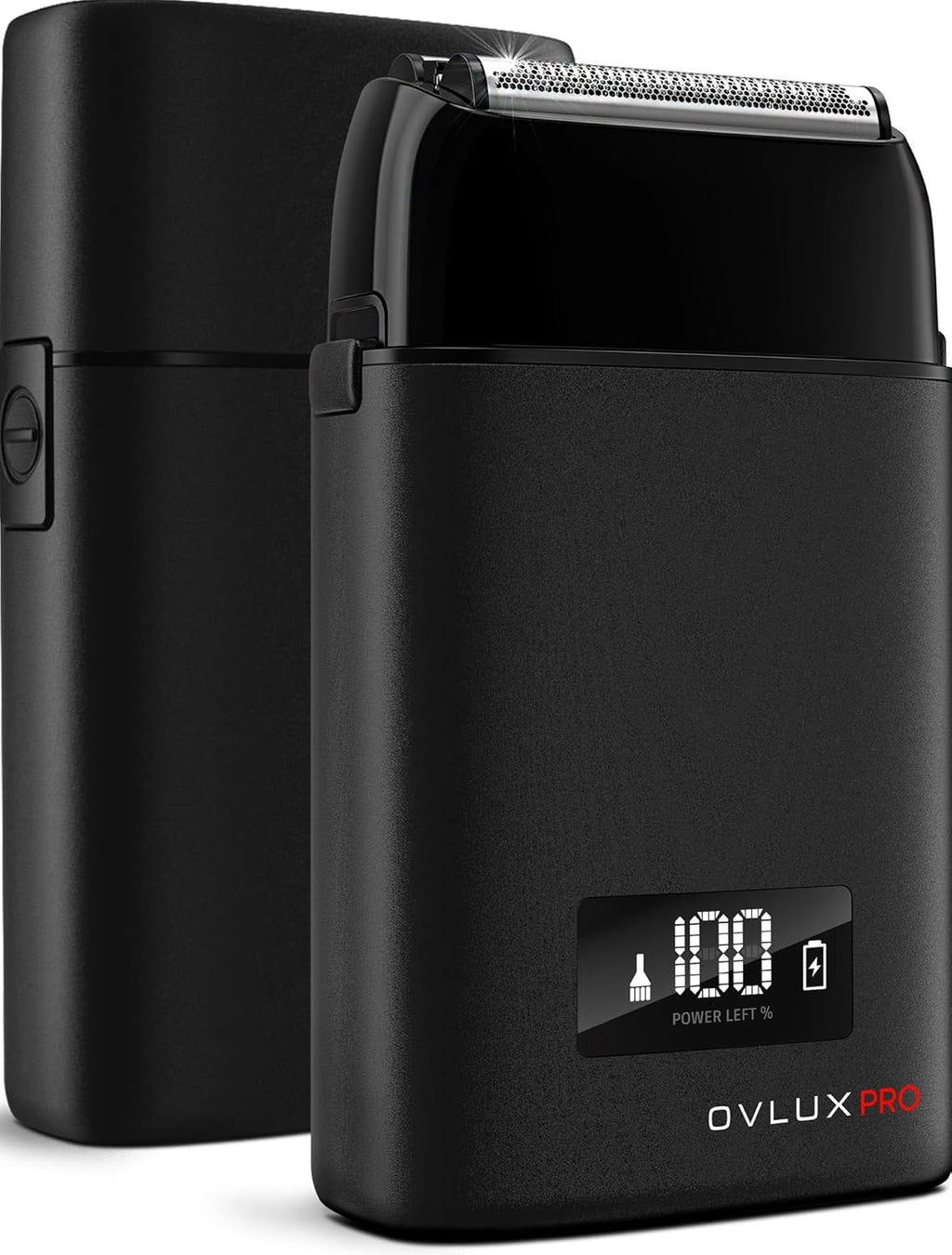 Metal Shell Three Blades Foil Shaver - Black Pro