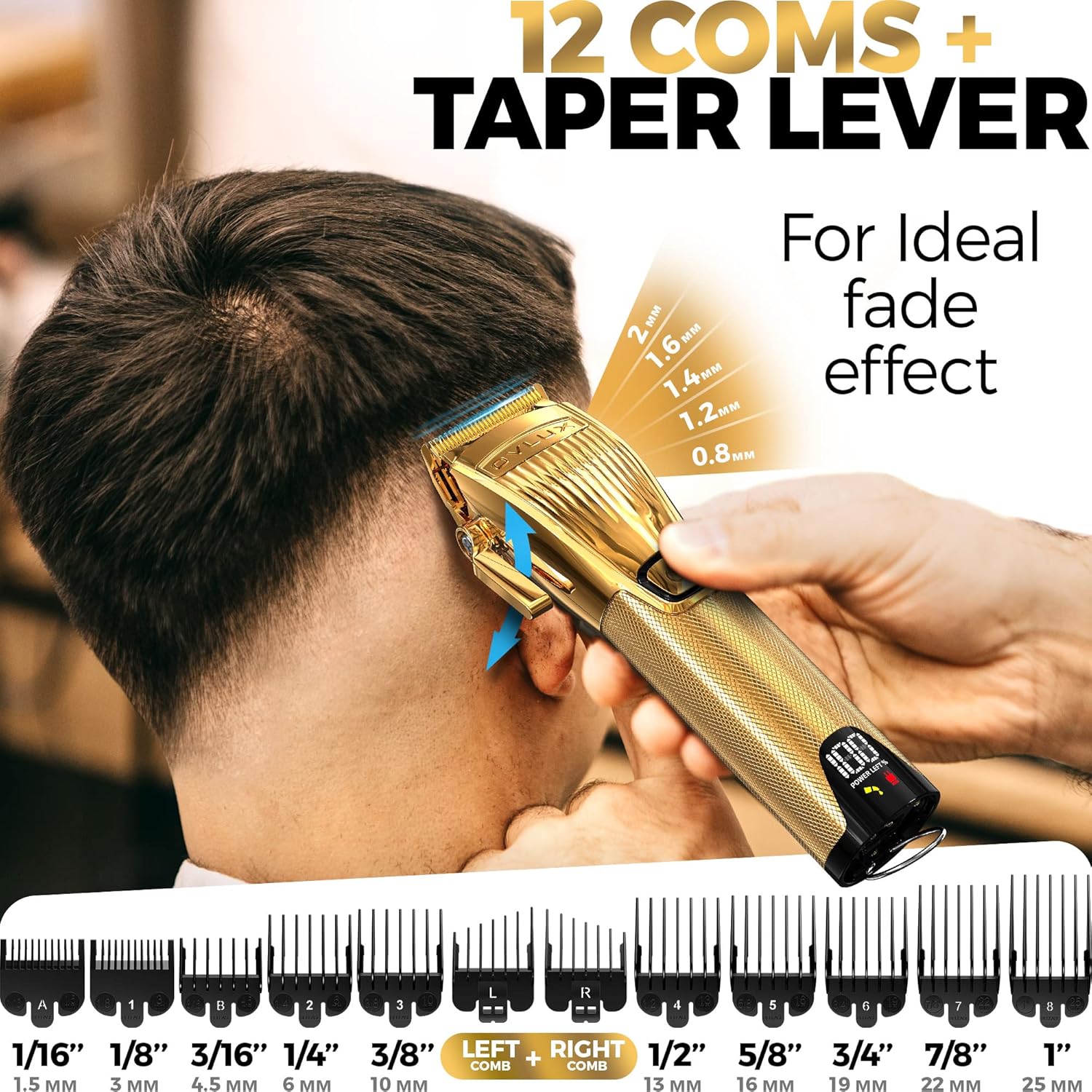 Pro Cordless Hair Clipper - GOLD