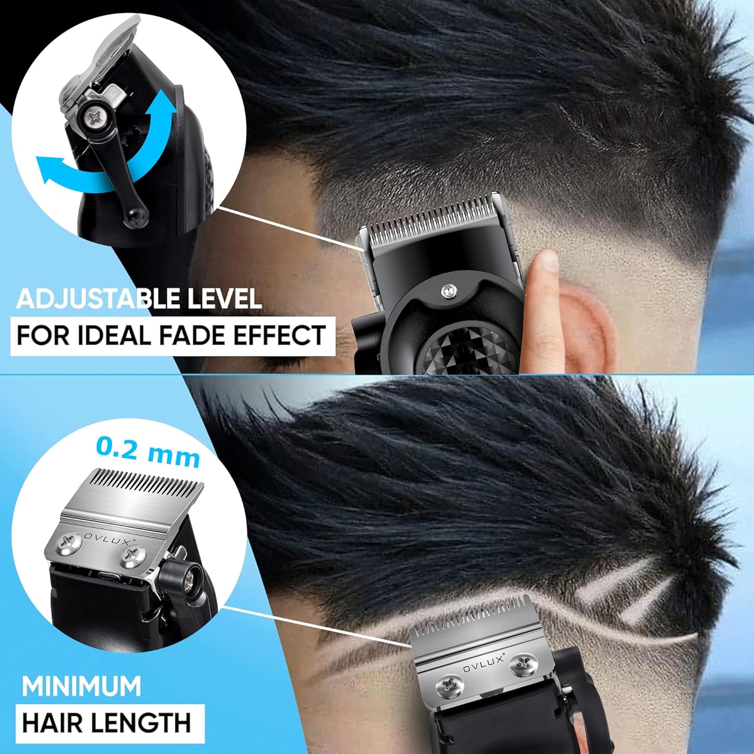 Cordless Hair Clipper Set - Black