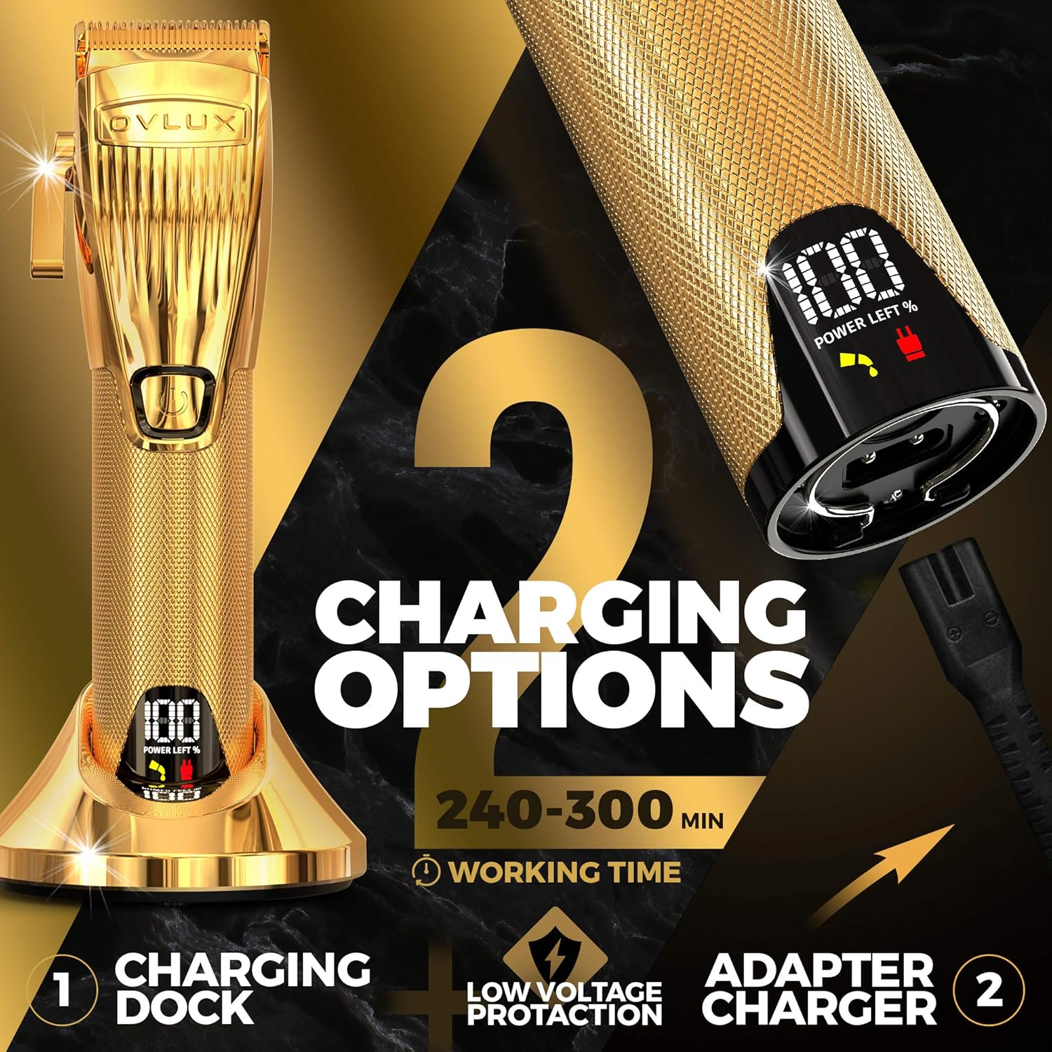 Pro Cordless Hair Clipper - GOLD
